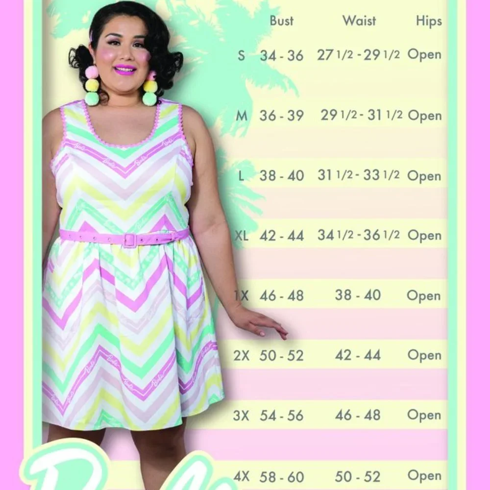 Stitch Shoppe by Loungefly X Barbie™ Chevron "Olivia" Dress - Picture 10 of 10